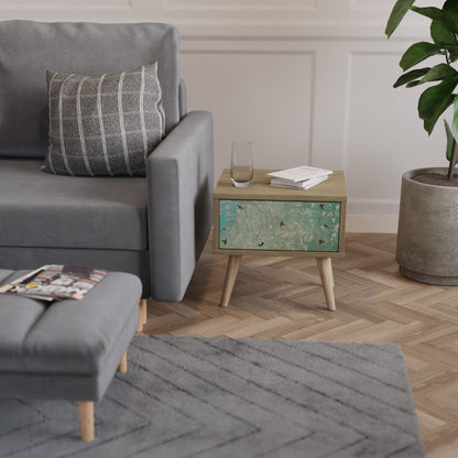 BLOOMING CHARM Nattduksbord i ekeffekt