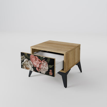 LUSH ELEGANCE Nattduksbord i ekeffekt