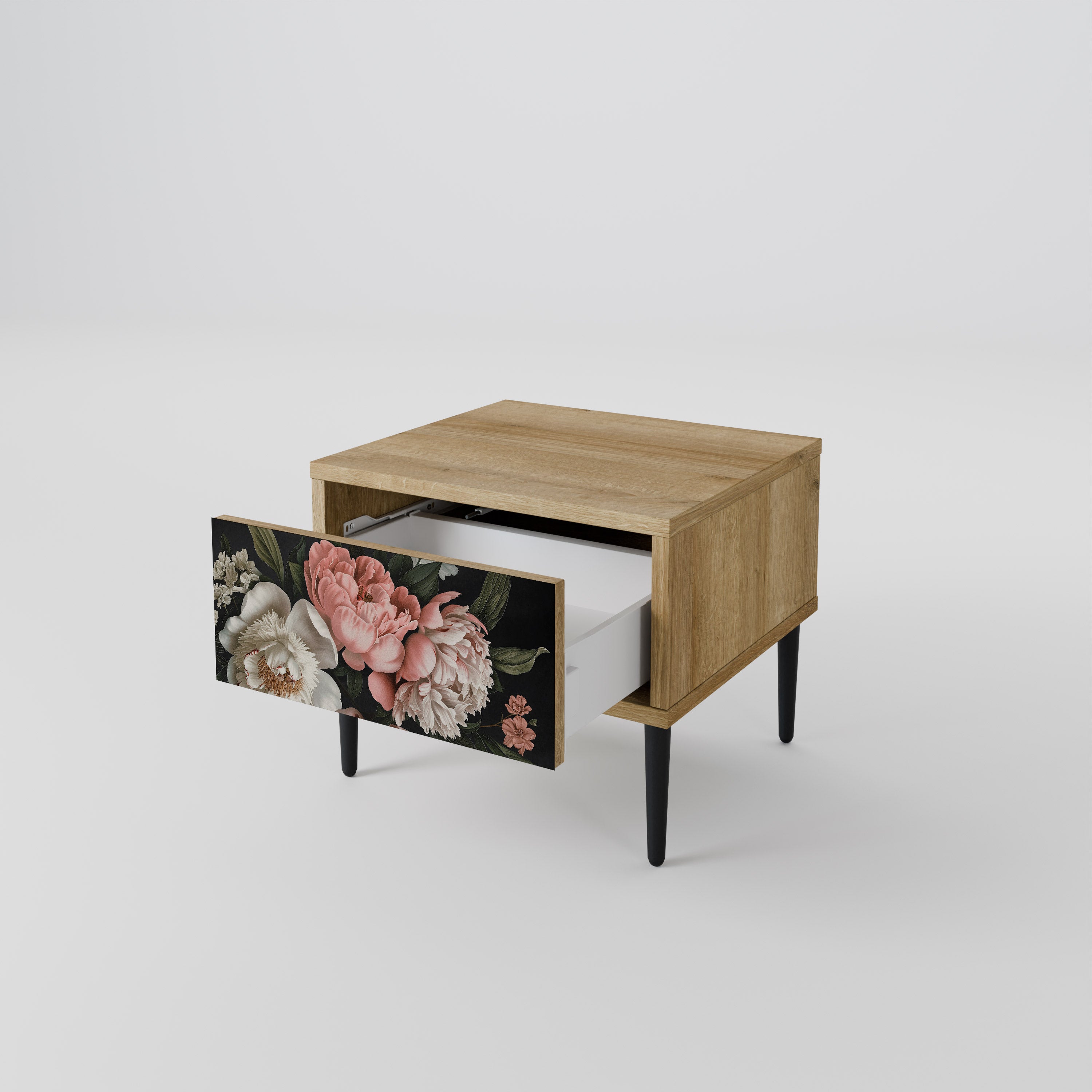 LUSH ELEGANCE Nattduksbord i ekeffekt