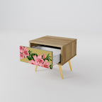 FRAGILE BEAUTY Nattduksbord i ekeffekt