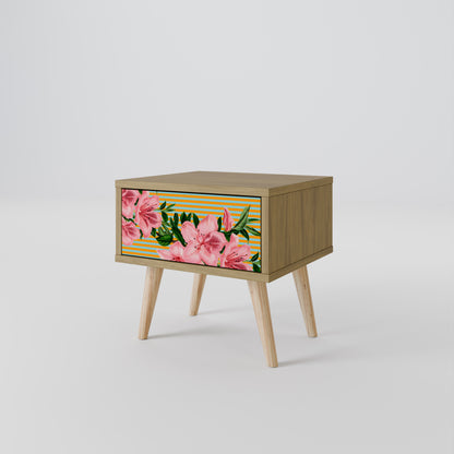 FRAGILE BEAUTY Nightstand in Oak Effect
