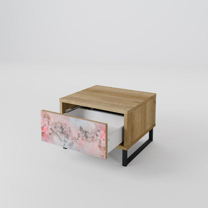 CHERRY BLOSSOM Nightstand in Oak Effect