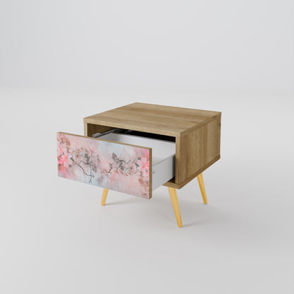 CHERRY BLOSSOM Nightstand in Oak Effect