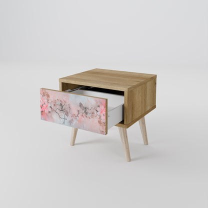 CHERRY BLOSSOM Nightstand in Oak Effect