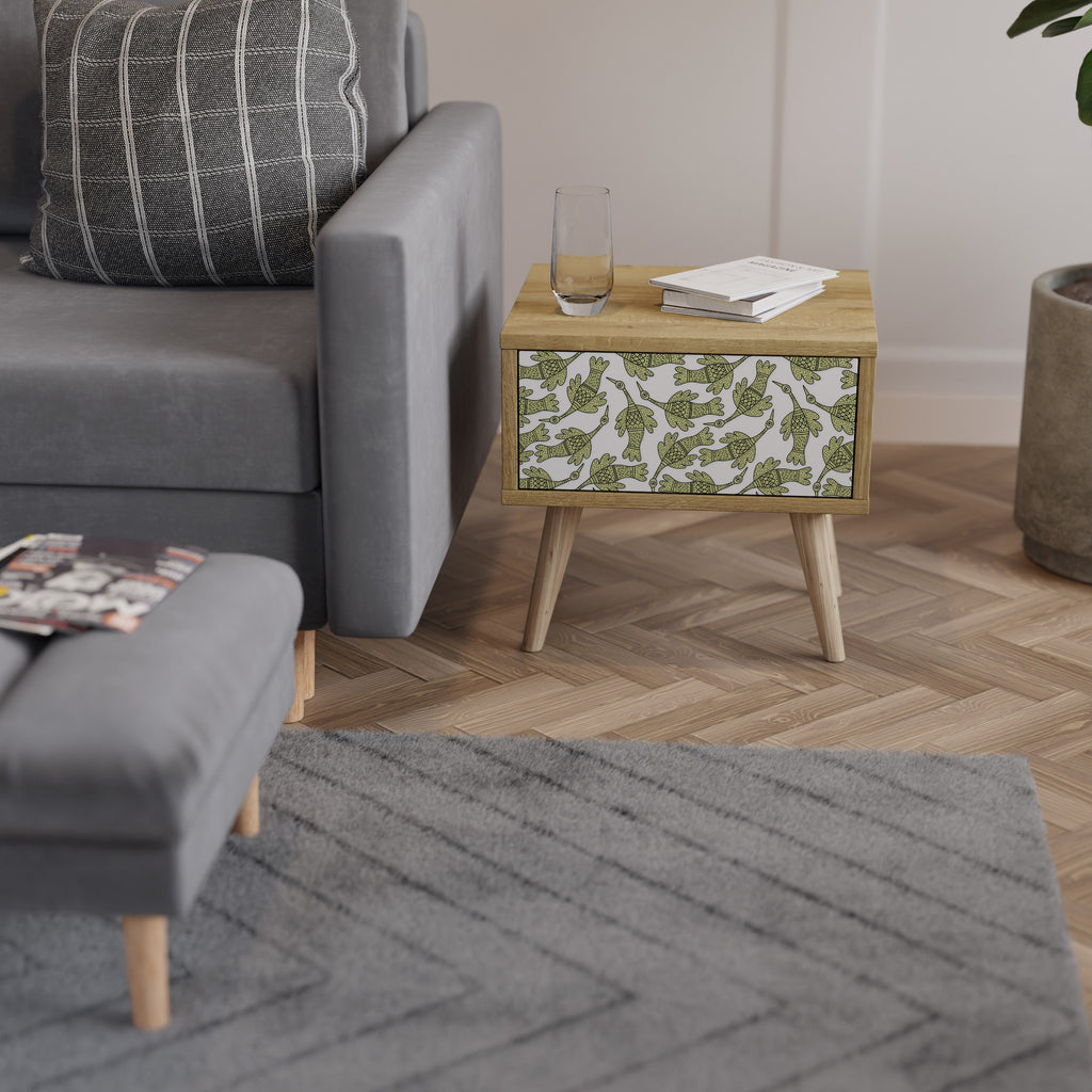 SEEDLING SONGBIRD Nattduksbord i ekeffekt
