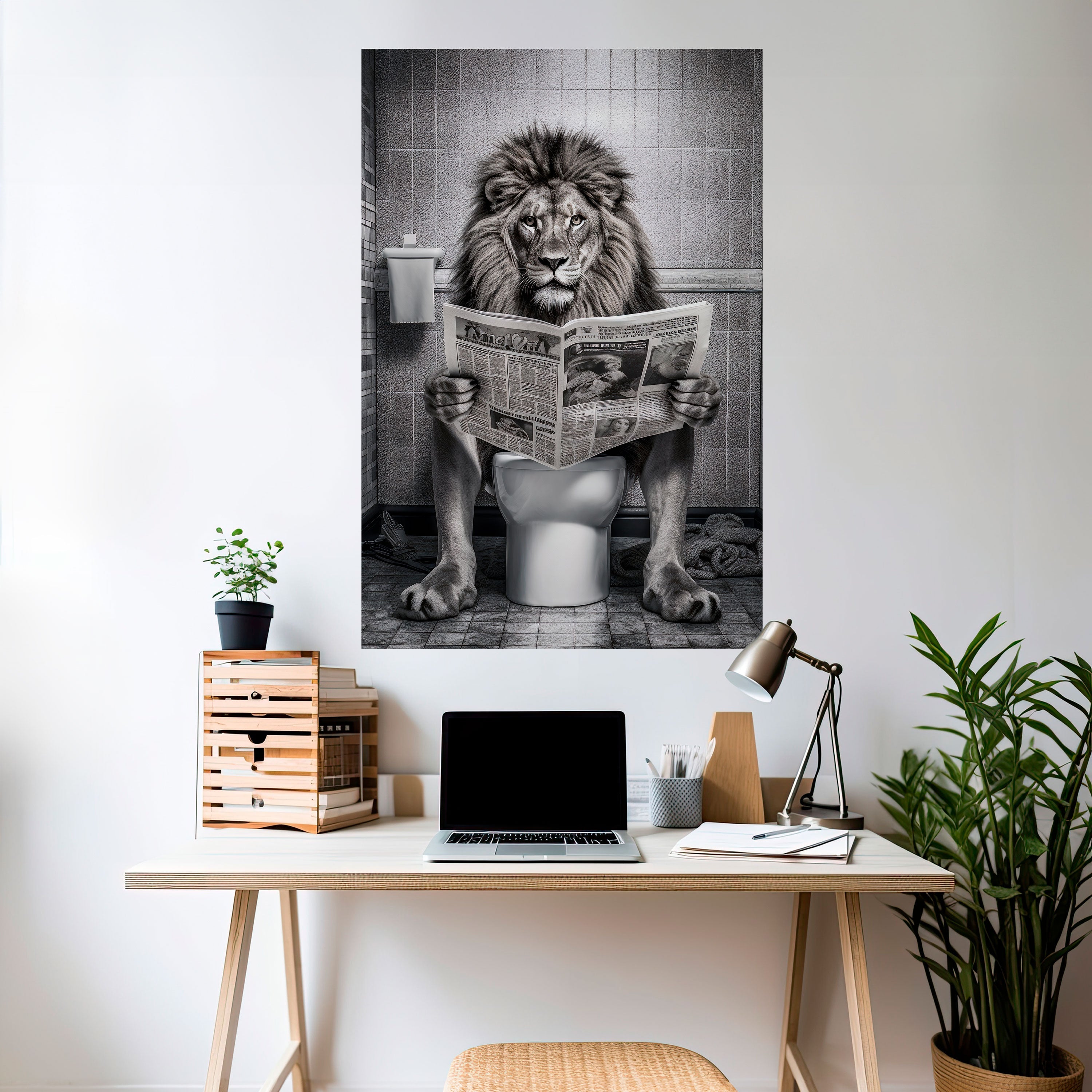 ROAR PRESS REVIEW Vertikal affisch med självhäftande klistermärke