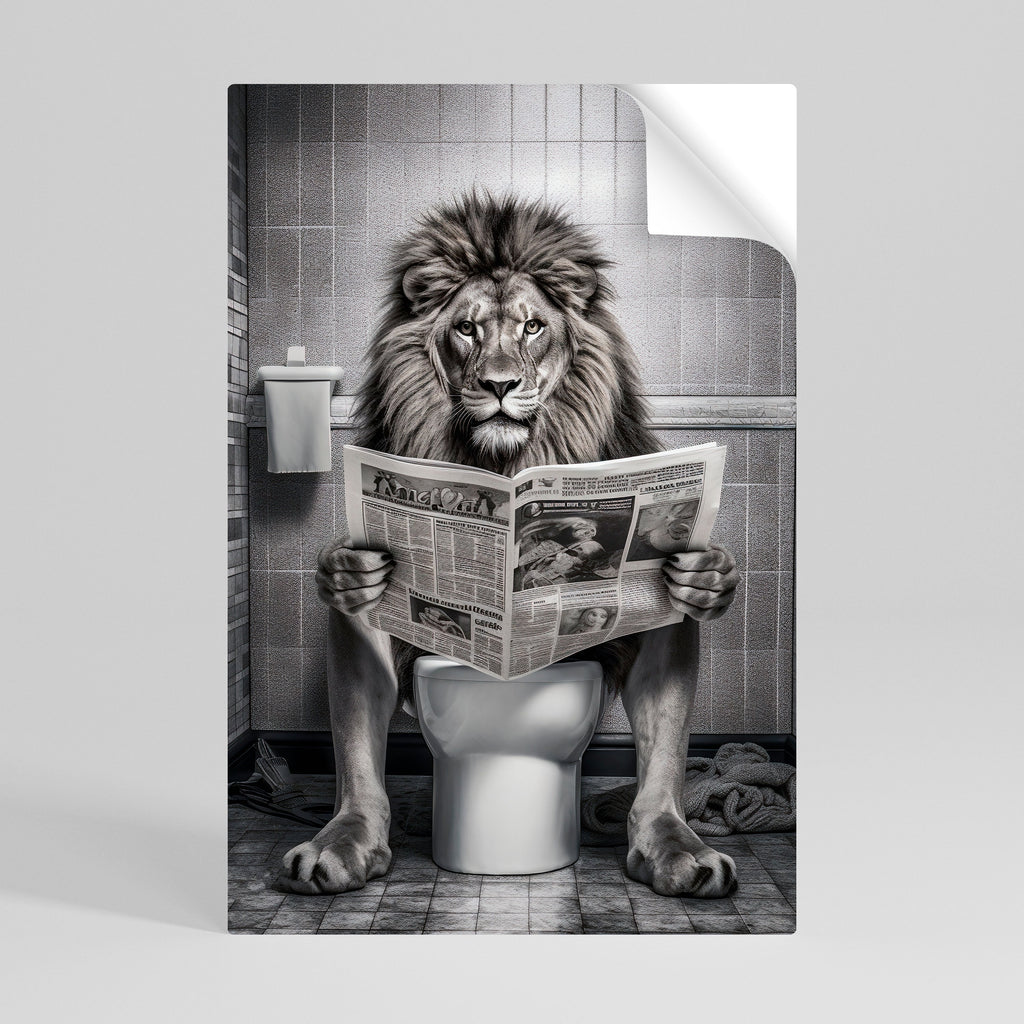 ROAR PRESS REVIEW Vertikal affisch med självhäftande klistermärke