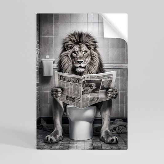 ROAR PRESS REVIEW Vertikal affisch med självhäftande klistermärke