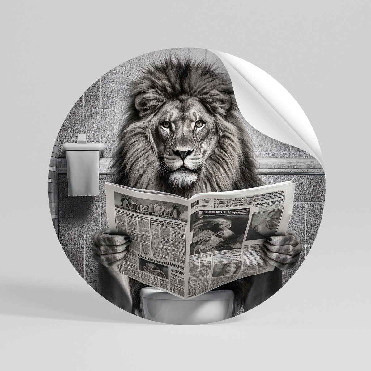 ROAR PRESS REVIEW Rund väggdekal