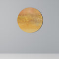 ORANGE IMPRESSION Round Wall Art