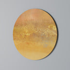 ORANGE IMPRESSION Round Wall Art