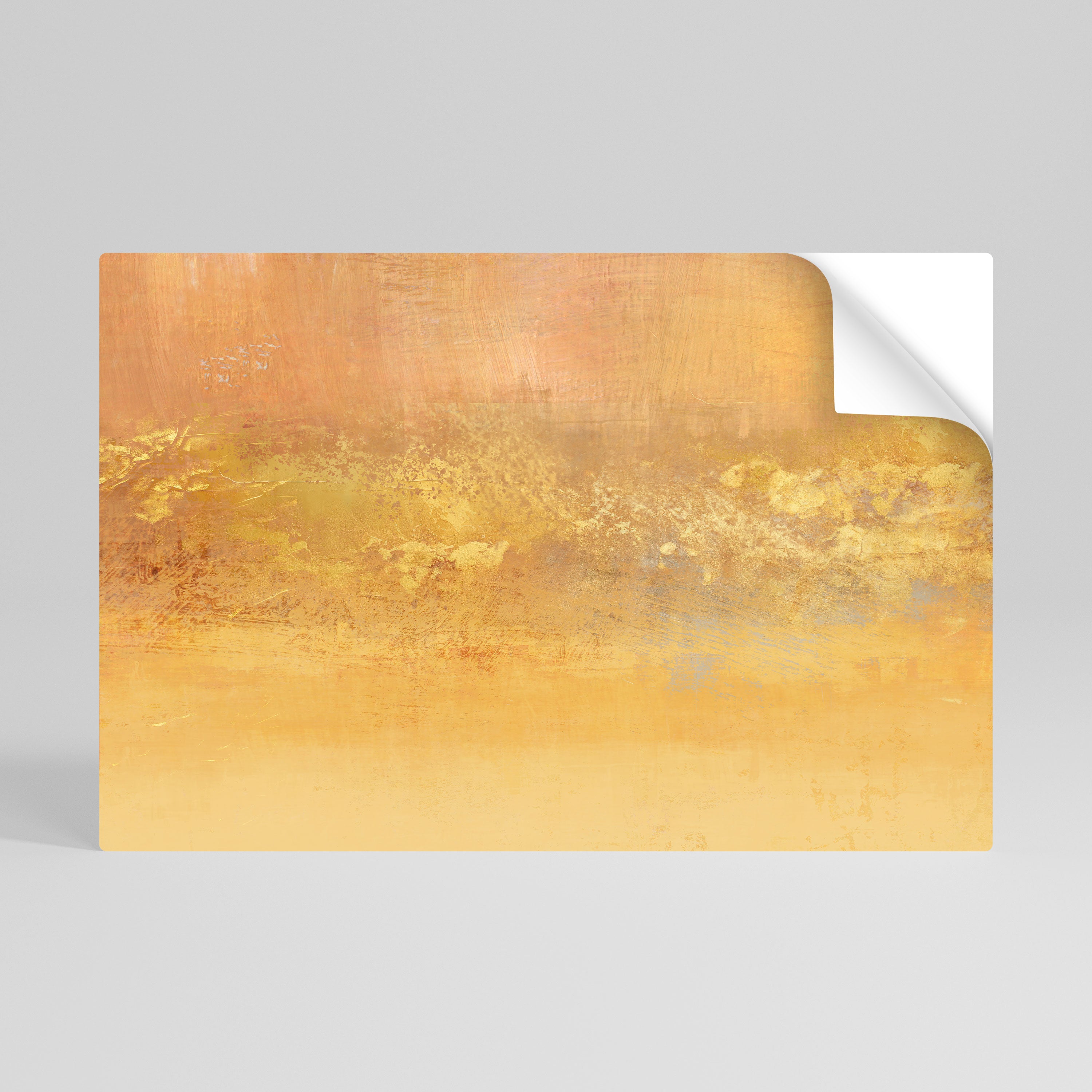 ORANGE IMPRESSION Peel and Stick Horizontal Poster