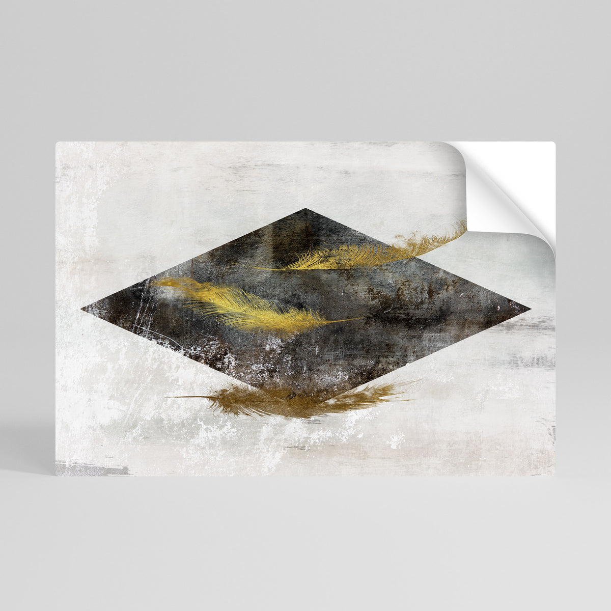 FALLING LIGHTNESS Peel and Stick Horizontal Poster