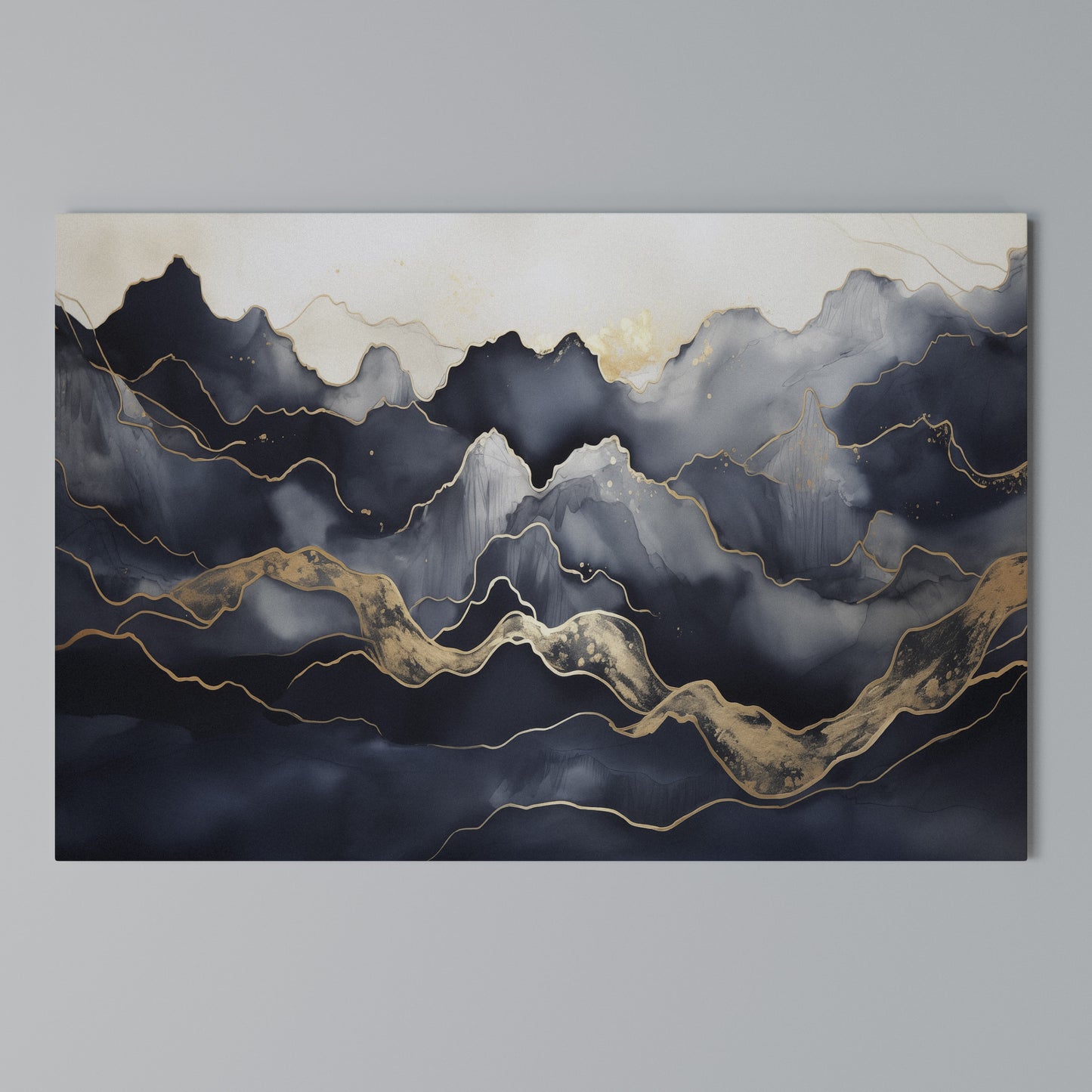 GOLDEN ALPINE BLISS Horizontal Canvas Print