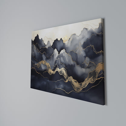 GOLDEN ALPINE BLISS Horizontal Canvas Print