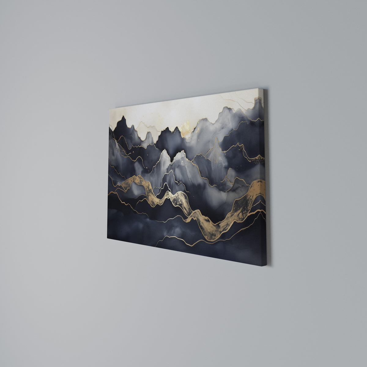 GOLDEN ALPINE BLISS Horizontal Canvas Print