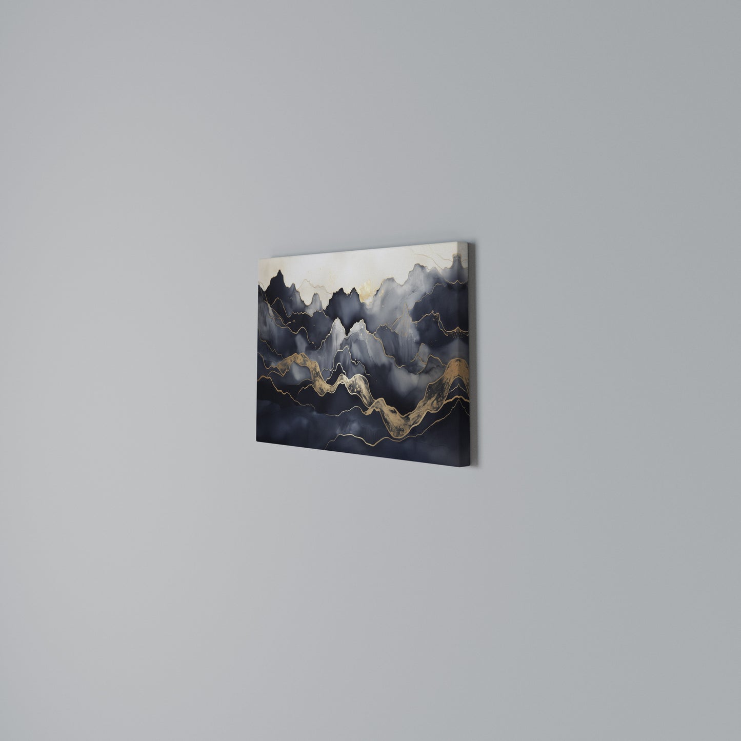 GOLDEN ALPINE BLISS Horizontal Canvas Print