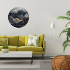 GOLDEN SUMMIT SERENITY Round Wall Art