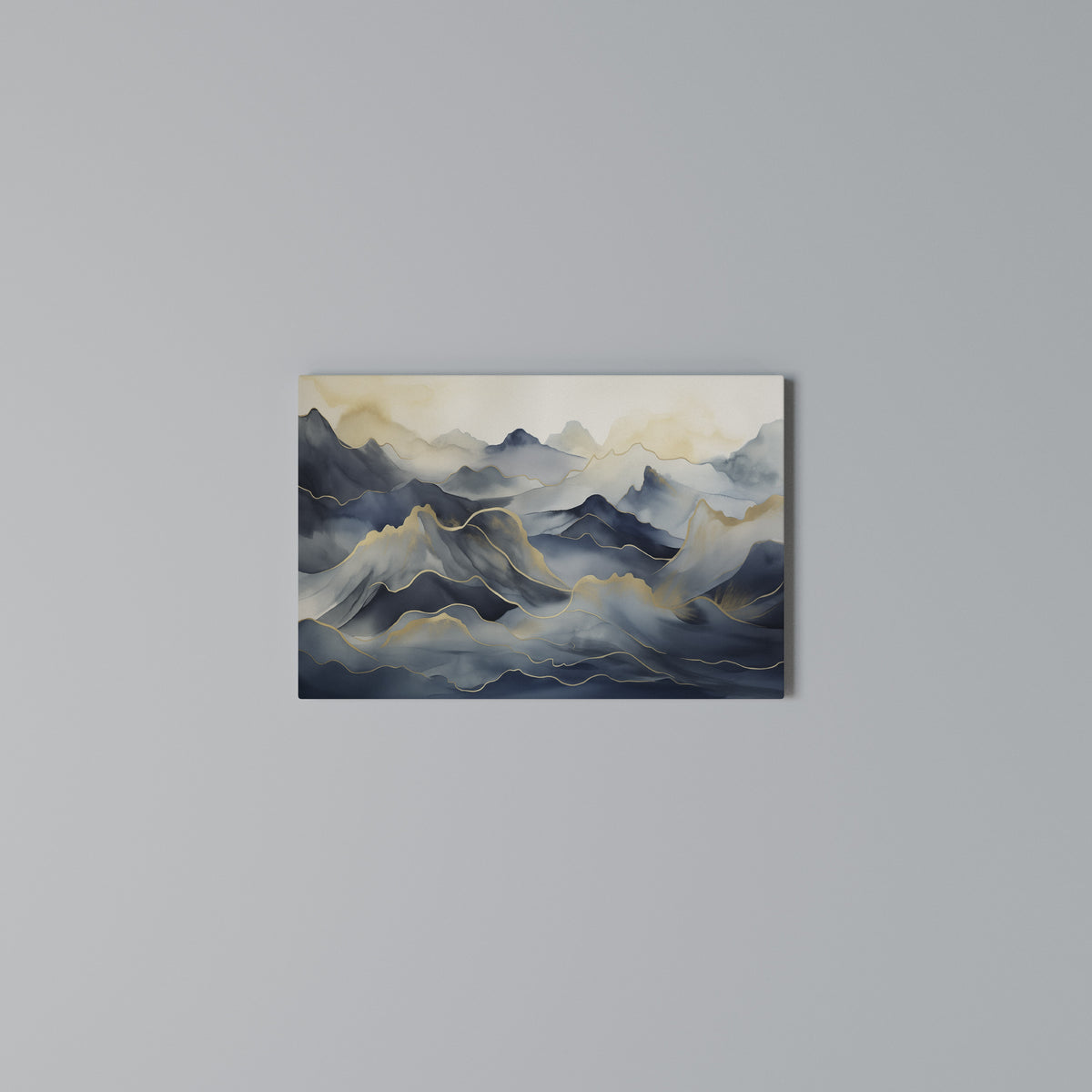 GOLDEN MOUNTAIN FOG Horizontal Canvas Print
