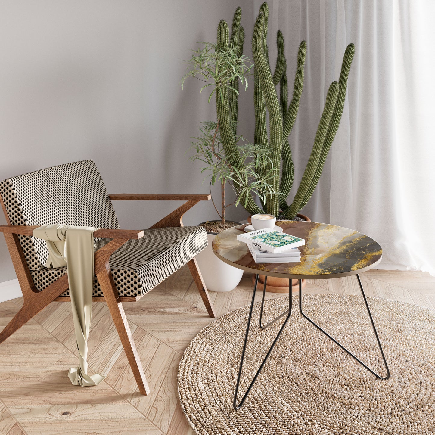 MARBLED ELEGANCE Stort soffbord