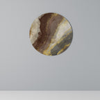 MARBLED ELEGANCE Round Wall Art