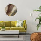 MARBLED ELEGANCE Round Wall Art