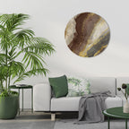MARBLED ELEGANCE Round Wall Art