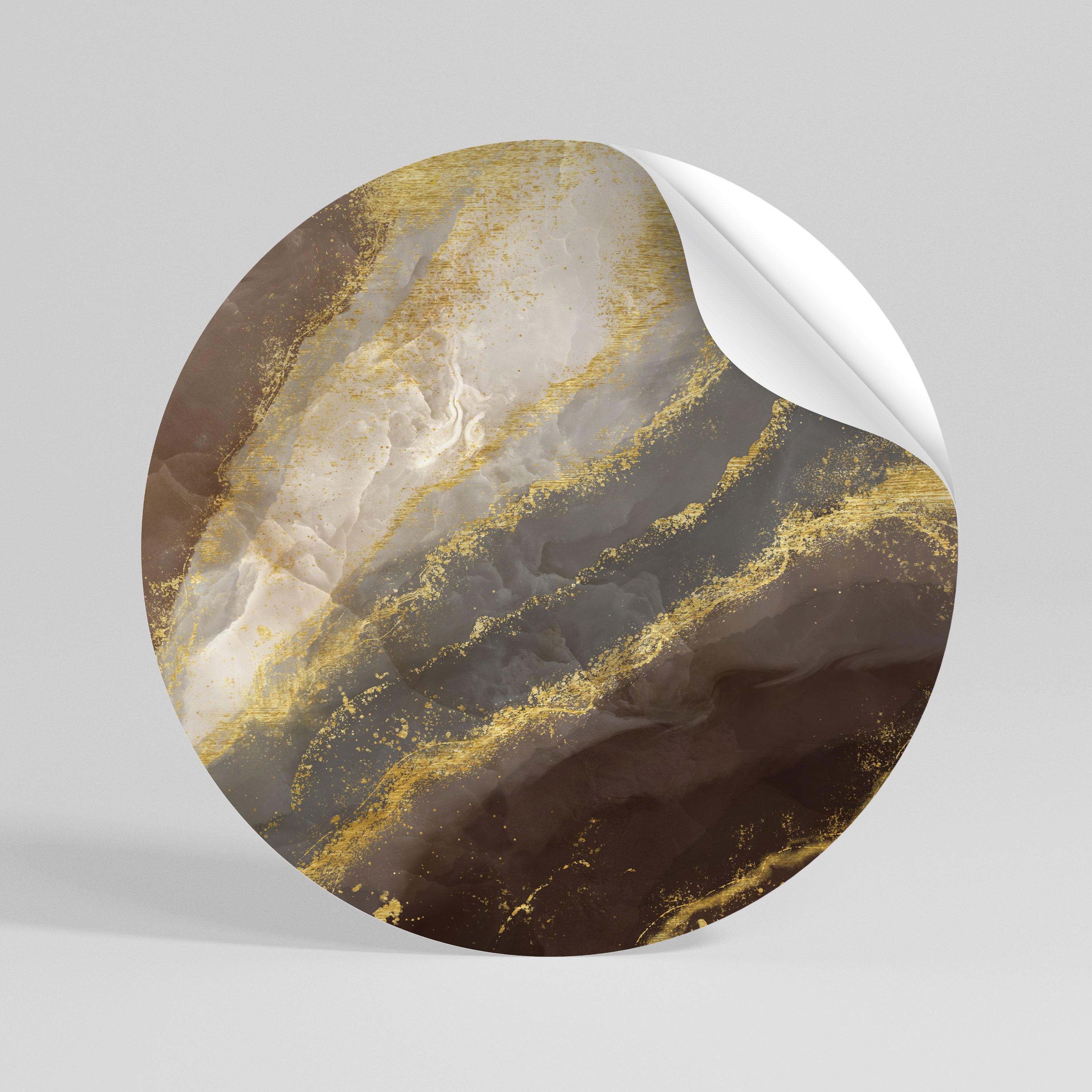 MARBLE MIRAGE Rund väggdekal