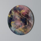 GALAXY GOLDEN DUST Round Wall Art