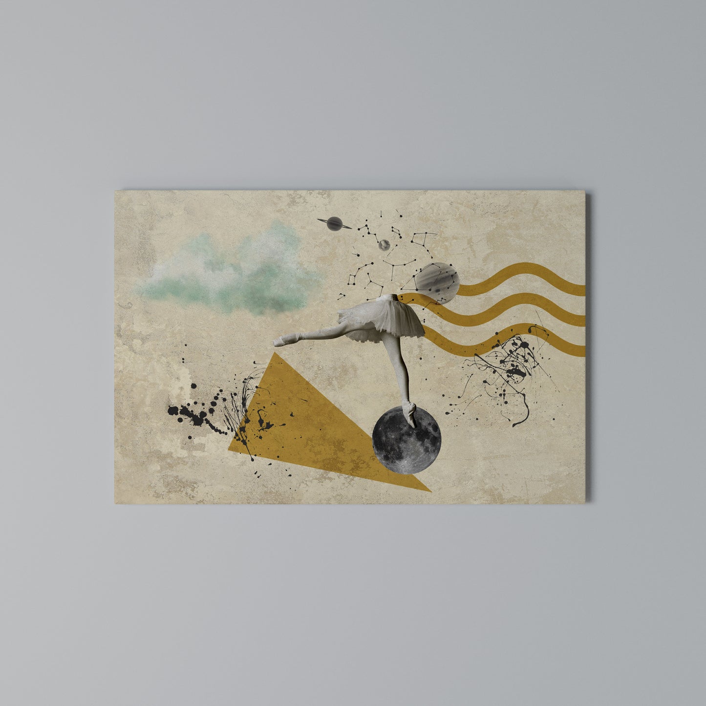 SHAPES OF BALLERINA Horizontal Canvas Print