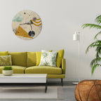 SHAPES OF BALLERINA Round Wall Art