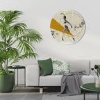 TRIANGLE MOVEMENT Round Wall Art