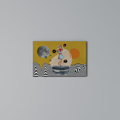 VINYL RETROSPECTION Horizontal Canvas Print
