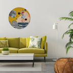 VINYL RETROSPECTION Round Wall Art