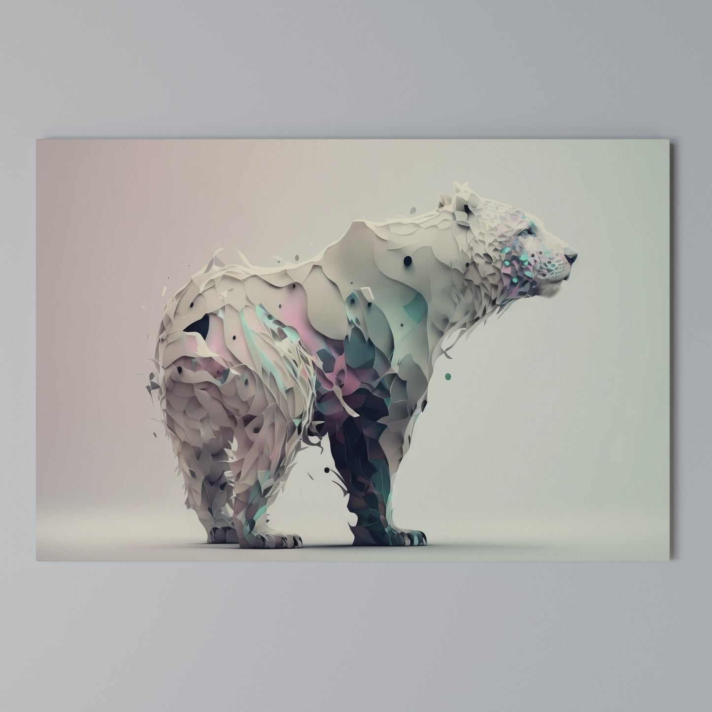 FUTURISTIC BEAR Horizontal Canvas Print