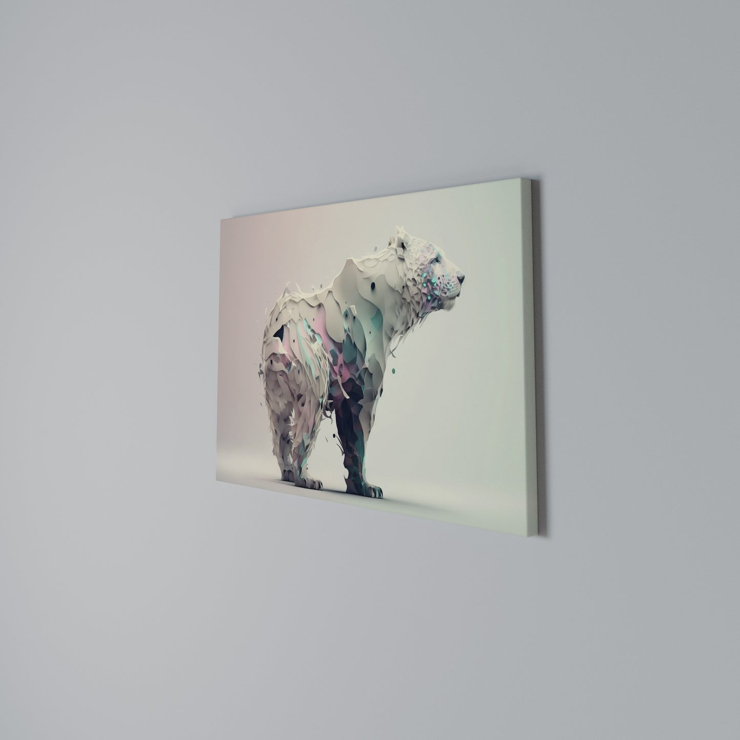 FUTURISTIC BEAR Horizontal Canvas Print