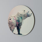FUTURISTIC BEAR Round Wall Art