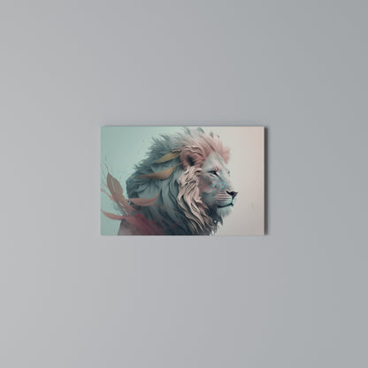 LUMINOUS LION MAJESTY Horizontal Canvas Print