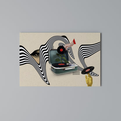 VINYL VARIATION Horizontal Canvas Print