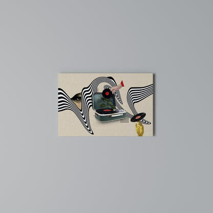 VINYL VARIATION Horizontal Canvas Print