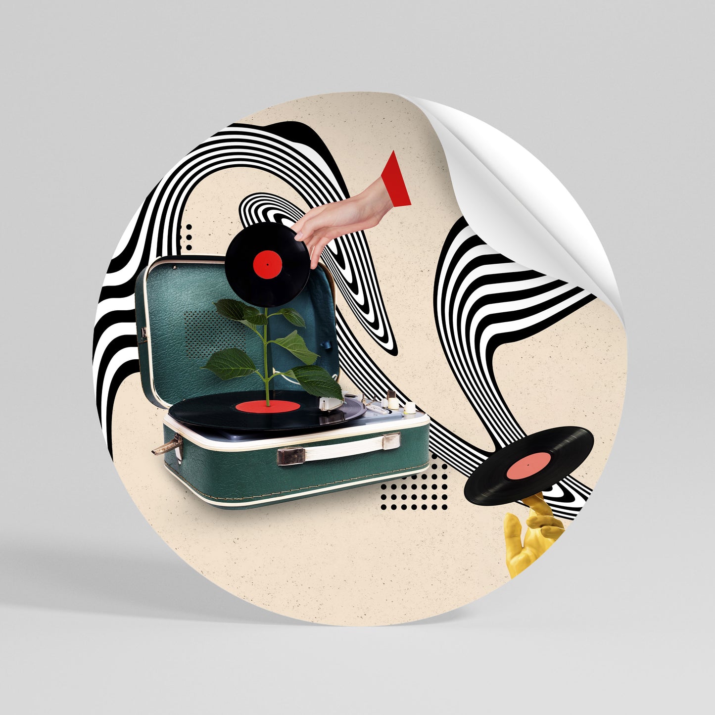 VINYL VARIATION Rund väggdekal