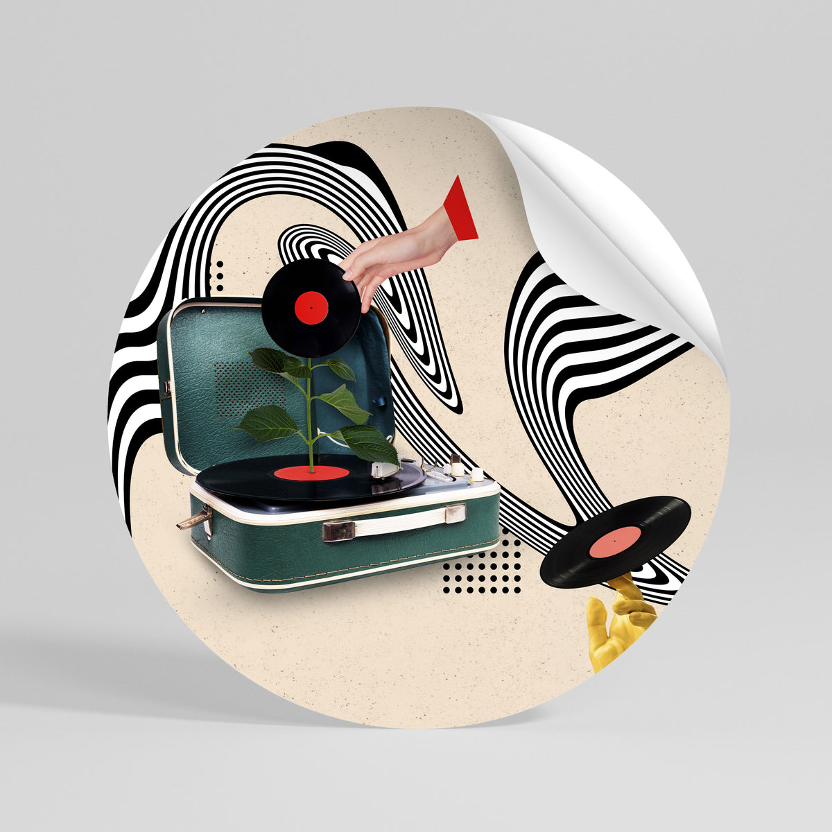 VINYL VARIATION Rund väggdekal