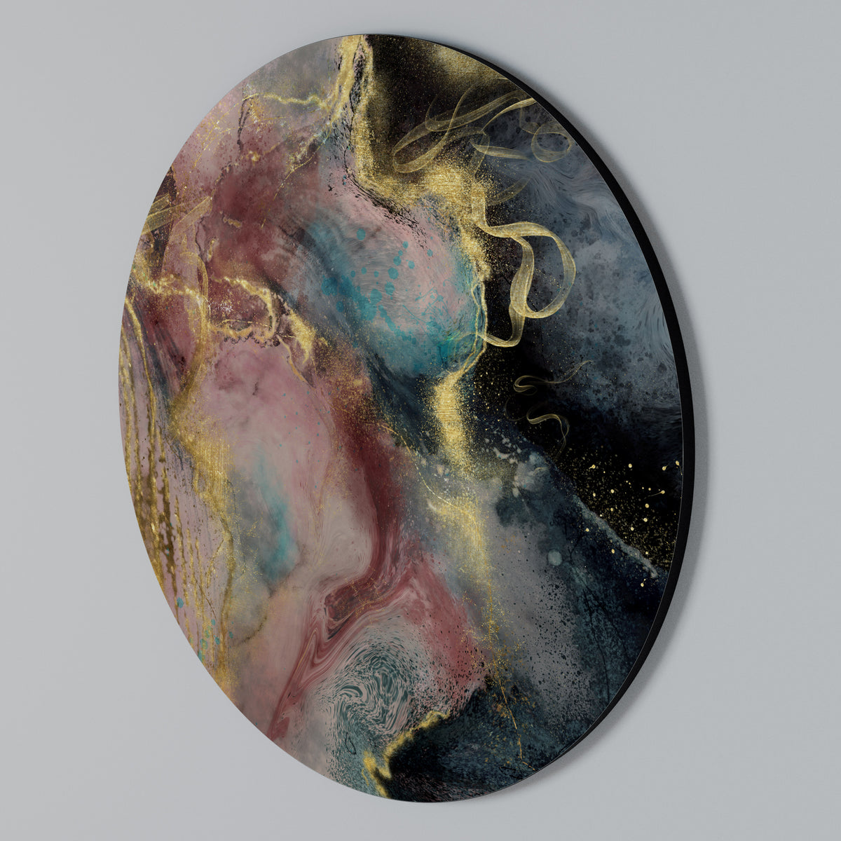 EARTHY MARBLE Rund väggdekor