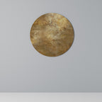 GILDED LEAF CASCADE Round Wall Art