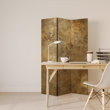 GILDED LEAF CASCADE Decorative 3-Panel Room Divider