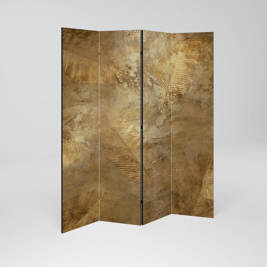 GILDED LEAF CASCADE Rumsavdelare 4 paneler