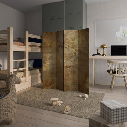 GILDED LEAF CASCADE Decorative 4-Panel Room Divider