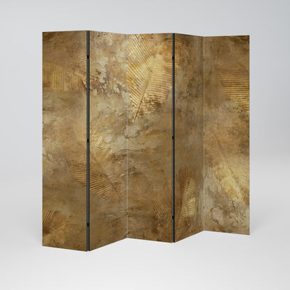 GILDED LEAF CASCADE Dekorativ rumsavdelare – 5 paneler