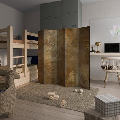 GILDED LEAF CASCADE Decorative 5-Panel Room Divider
