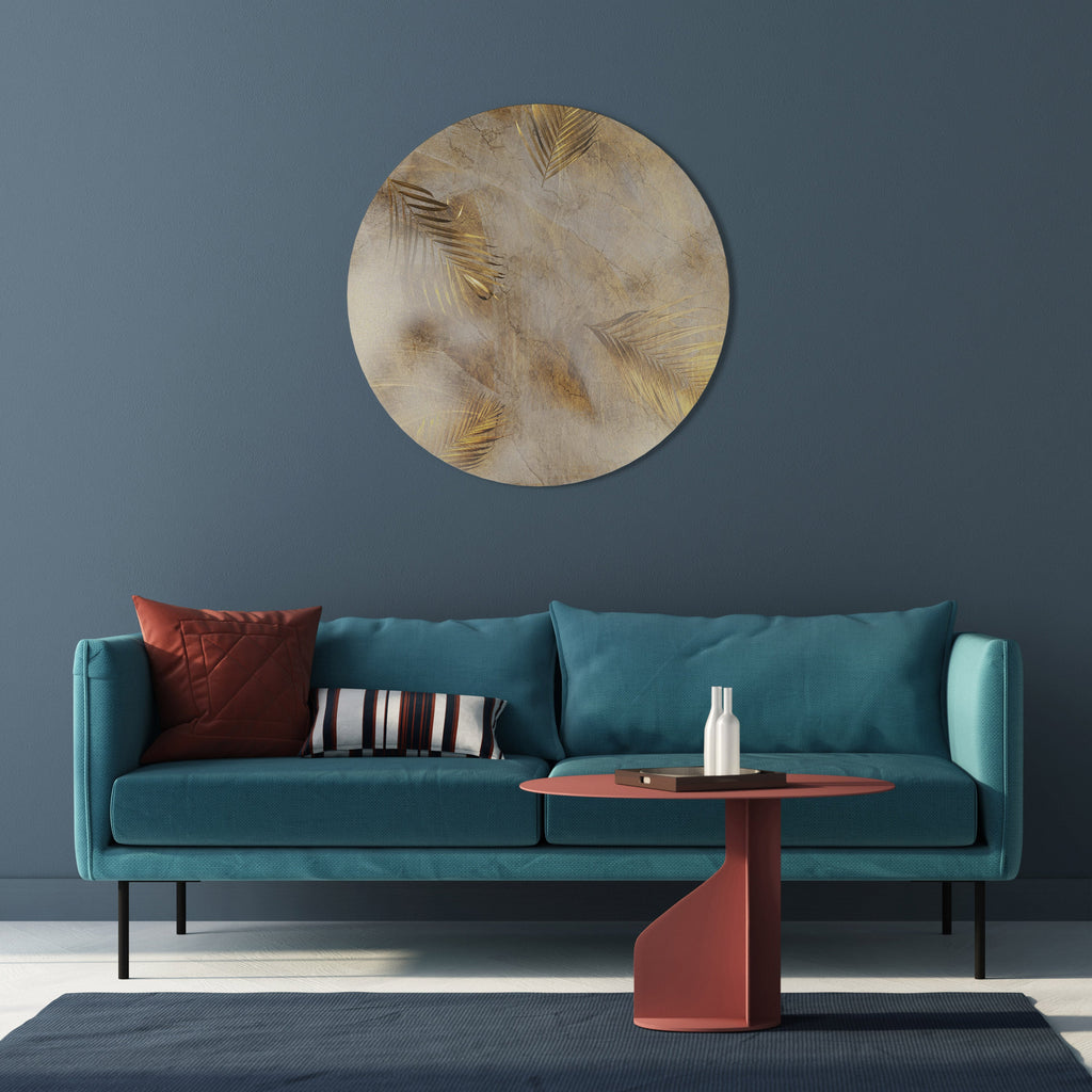 LEAVES OF SPLENDOR Round Wall Art